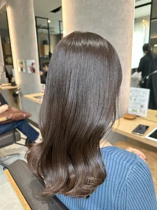 セミロング カラー 🍜のばた 🍜のヘアスタイル