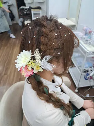 ロング ヘアアレンジ GLOSS 心斎橋 山上のヘアスタイル