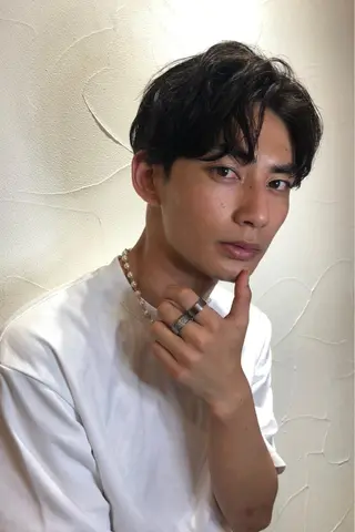 ショート カラー パーマ メンズ メンズサロン💈 吉岡陽【中野】のヘアスタイル