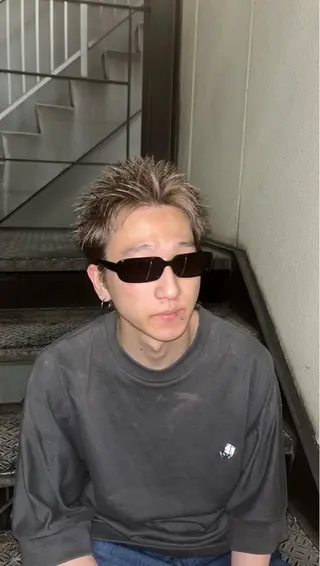 カラー メンズ 渋谷／ブリーチ／ カラーモデル／はるとのヘアスタイル