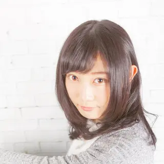 ミディアム セミロング ロング カラー パーマ ヘアアレンジ 山野井 誠のヘアスタイル