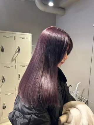 セミロング カラー ヘアアレンジ 💗うる艶モテ髪 💗髪質改善✨🫧のヘアスタイル