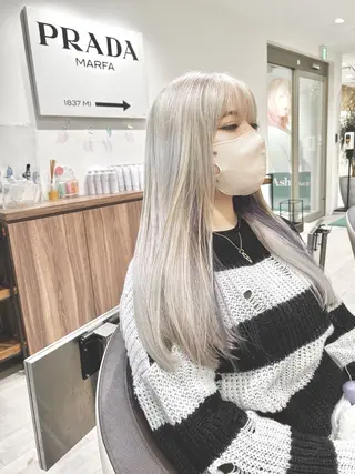 ロング カラー Re:st所属・Miyavi/カラー ショートボブのヘアスタイル