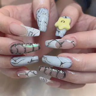 ネイル moca  心斎橋店所属・moca心斎橋店 Aina🐈‍⬛🤍のネイルデザイン