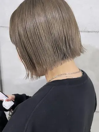 ミディアム カラー 髪質改善ストレート髪 質改善カラー特化中崎のヘアスタイル