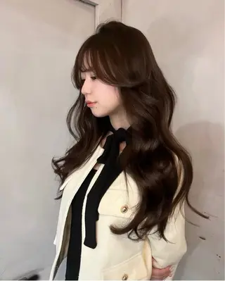 ロング カラー 韓国girly♡ / レイヤーカットのヘアスタイル