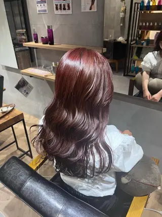 ロング カラー スゲノ ルウのヘアスタイル