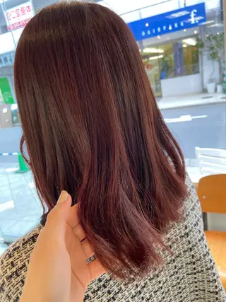 セミロング カラー 菊地 美憂のヘアスタイル