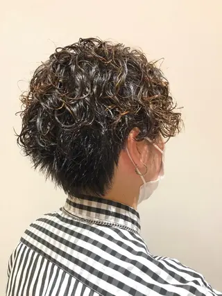 パーマ 荒木 理緒のヘアスタイル