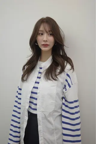 ロング カラー 色気レイヤーカット 大和健生のヘアスタイル