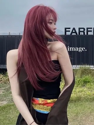 ロング カラー 大人上品ベージュ 🎀HARUNAのヘアスタイル