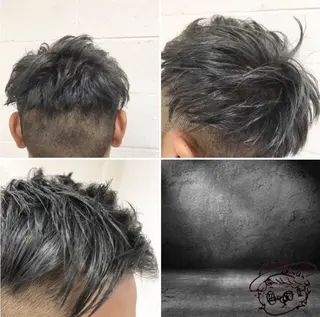 ショート カラー メンズ "PEPPU "所属・派手髪、ハイトーン ショートヘアShinのヘアスタイル