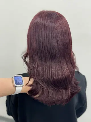 セミロング カラー 🎀愛されgirly ヘア🫧Ayakaのヘアスタイル