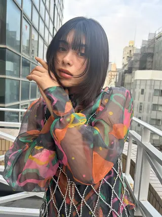 ショート カラー ショート/ボブ専門 宮脇美奈/南船場のヘアスタイル