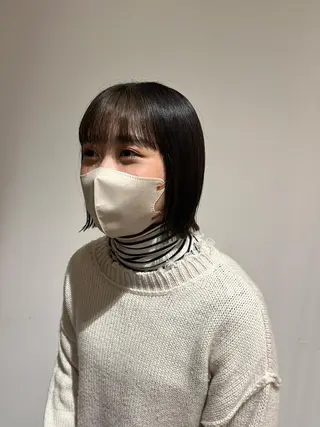 ミディアム 西崎 満里奈のヘアスタイル