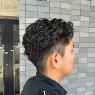 ミディアム パーマ メンズ LUCE鶴川所属・メンズ特化💫 エイヤのヘアスタイル
