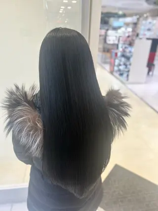 ロング パーマ 艶質改善/縮毛矯正 ササキナツミのヘアスタイル