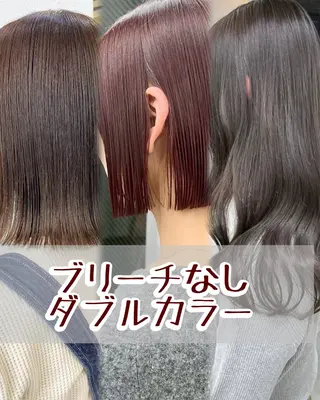 カラー ブリーチ/推しカラー Hanaのヘアスタイル