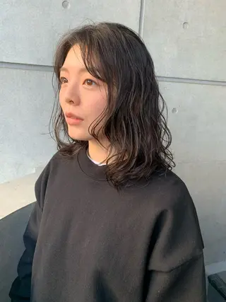 ミディアム オシャレ髪✔️ 店長オオキアキヒロのヘアスタイル