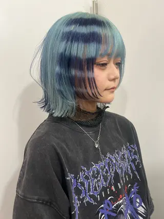 ミディアム 💥ウルフカット デザインあんな💥のヘアスタイル