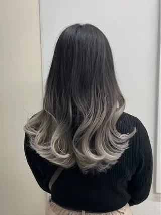 ロング カラー パーマ amble luxe ❤️渋谷❤️のヘアスタイル