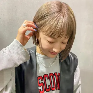 ショート カラー irwi/イルウィ所属・miku🎀門前仲町 ブリーチ・レイヤーのヘアスタイル