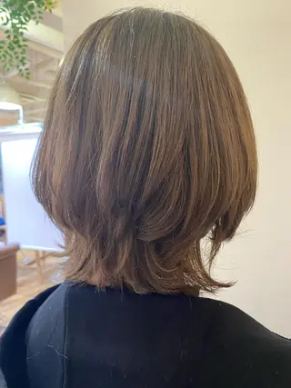 ミディアム 北山 なるみのヘアスタイル