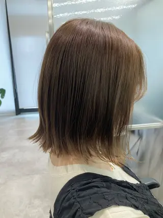 ミディアム カラー GOTODAY シェアサロン梅田NU茶屋町店所属・髪質改善/艶カラー 縮毛矯正/みほのヘアスタイル