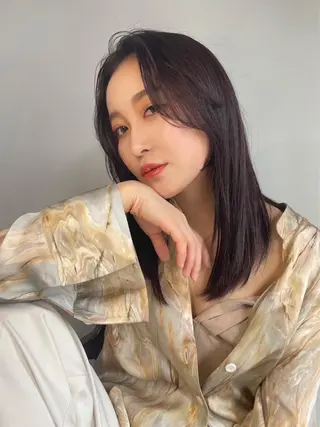 ロング カラー ヘアアレンジ キッズ マツエク・マツパ アイブロウ 透明感カラー/推しカ ラー☁️JURAのヘアスタイル