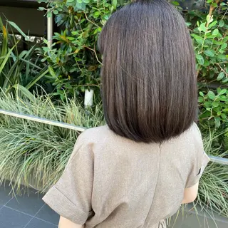 ミディアム カラー ヘアアレンジ 外苑前NO.1艶髪 透明感カラーのヘアスタイル
