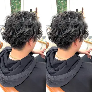 パーマ メンズ 髪改カラー/メンズ カット🪭スズキマリのヘアスタイル