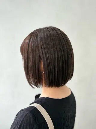 ミディアム カラー ブリーチなし透明感 カラー✨横山 佳希のヘアスタイル