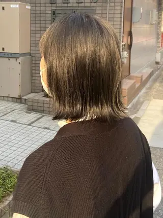 セミロング カラー 2do☁️ ワタナベ アヤのヘアスタイル