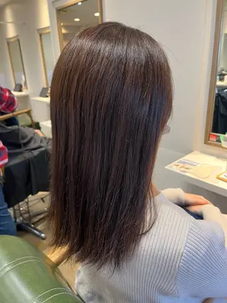 セミロング 小鴨 美佳のヘアスタイル