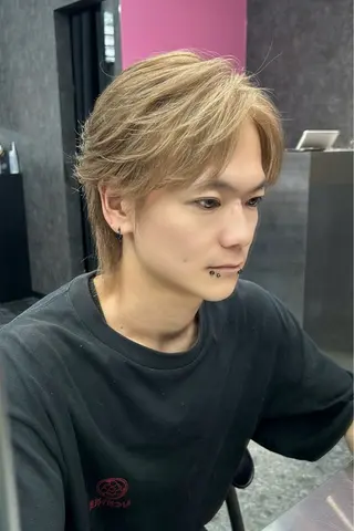 ショート カラー メンズ メンズ専門 スタイリスト前田雄輝のヘアスタイル