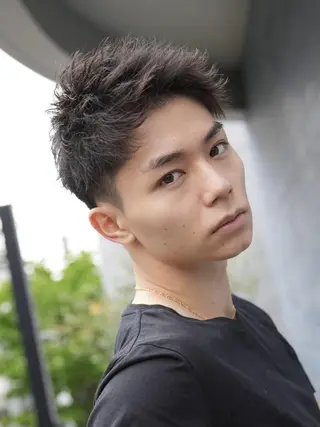 ショート カラー メンズ パーマ 🔥メンズ特化美容師 💥小倉大和💥のヘアスタイル