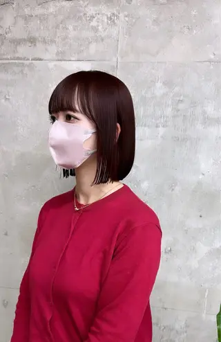 ショート カラー 日韓レイヤー🇰🇷 艶カラー/ナカネのヘアスタイル