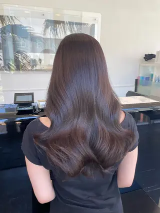 ロング カラー 🍑まき/カット /髪質改善カラー🍑のヘアスタイル