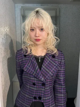 セミロング カラー特化🎀 Kirari🐩🤍のヘアスタイル