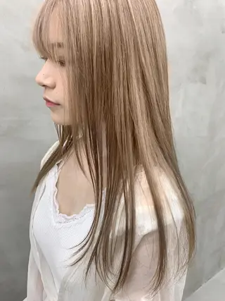 ロング カラー ブームボックス所属・🐝ハイトーンカラー hachi🐝のヘアスタイル