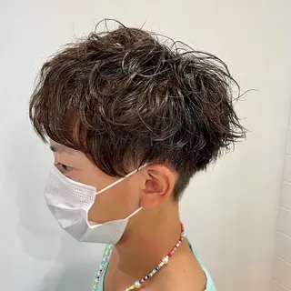 パーマ メンズ 毛流れ縮毛矯正✨ メンズ那智優貴のヘアスタイル