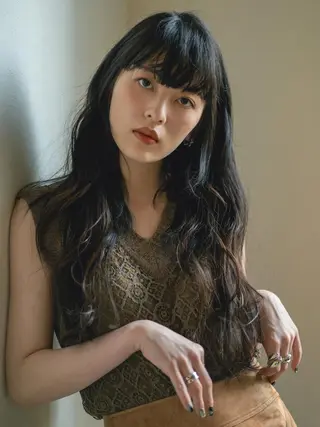 ロング パーマ 🎀ハイトーン/レイ ヤー/Reina🎀のヘアスタイル