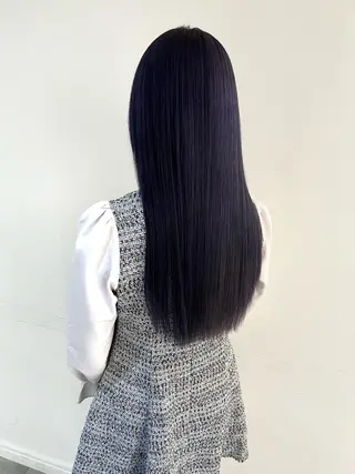 ロング ケアブリーチ/ili 村上佳那多のヘアスタイル