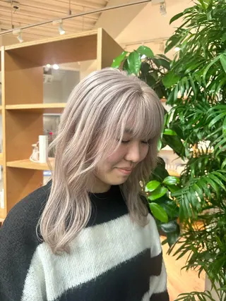 カラー ブリーチカラー/ わきたちえ🌻のヘアスタイル