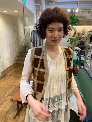 ミディアム パーマ 【takk】 ナカヤママサヨシのヘアスタイル