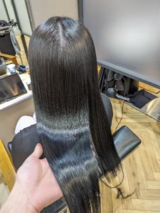 セミロング ✨METEO導入店✨ 髪質改善×縮毛矯正のヘアスタイル