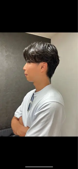 パーマ メンズ nono/パーマ /顔まわりカット🐈のヘアスタイル