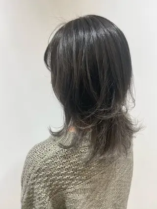 ミディアム カラー 🐺ウルフ/レイヤー 似合わせ‎🤍沙羅のヘアスタイル