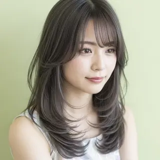 ロング カラー Halo/長居美容室 ショート/ROKIのヘアスタイル