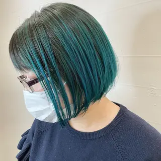 ショート カラー 水戸/ブリーチカラー ♠️♠️會澤遼真のヘアスタイル